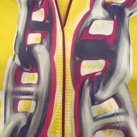 Hermes yellow chain print one piece bathing suit size 40 - Picture 3 of 7